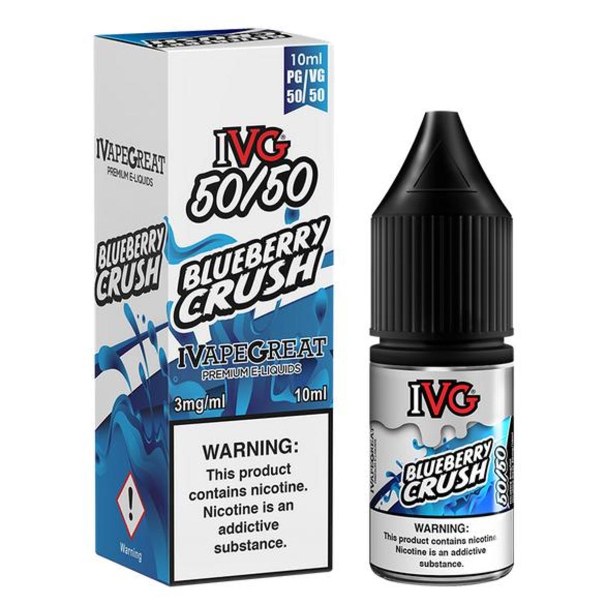Ivg Blueberry Crush E Liquid 50 50 10ml Electronic Cigarette Co Electronic Cigarette Co