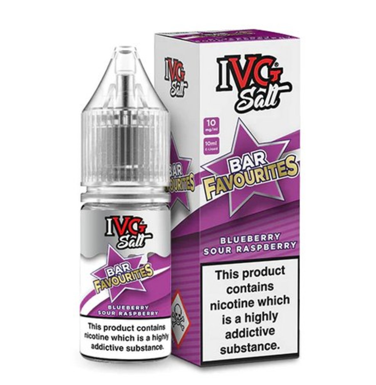 IVG Blueberry Sour Raspberry Nic Salt ELiquid 10ml Electronic
