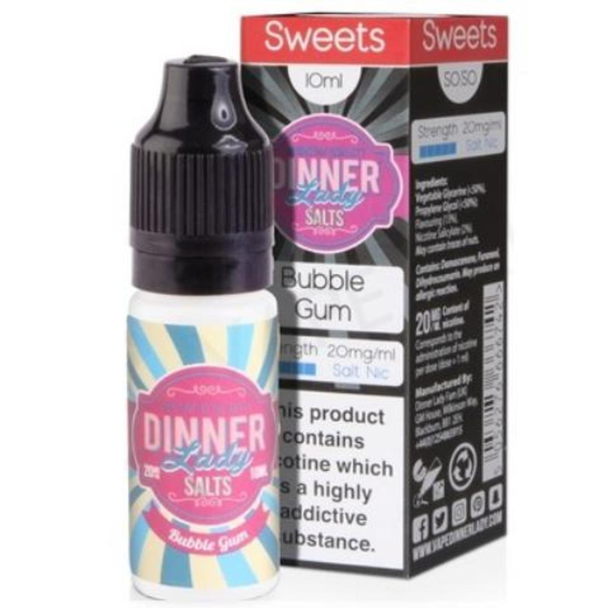 Dinner Lady Bubble Gum Nic Salt ELiquid Electronic Cigarette Co.