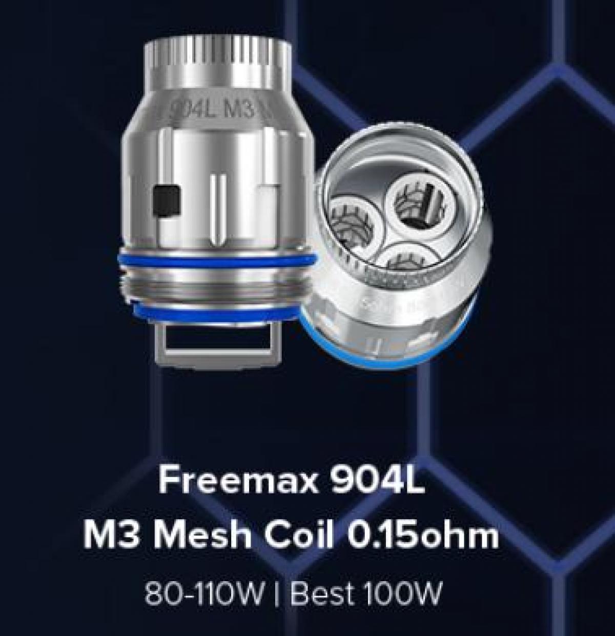 FreeMax MeshPro 2 M3 Mesh Coils 0.15 Ohm (3 Pack) Electronic Cigarette Co