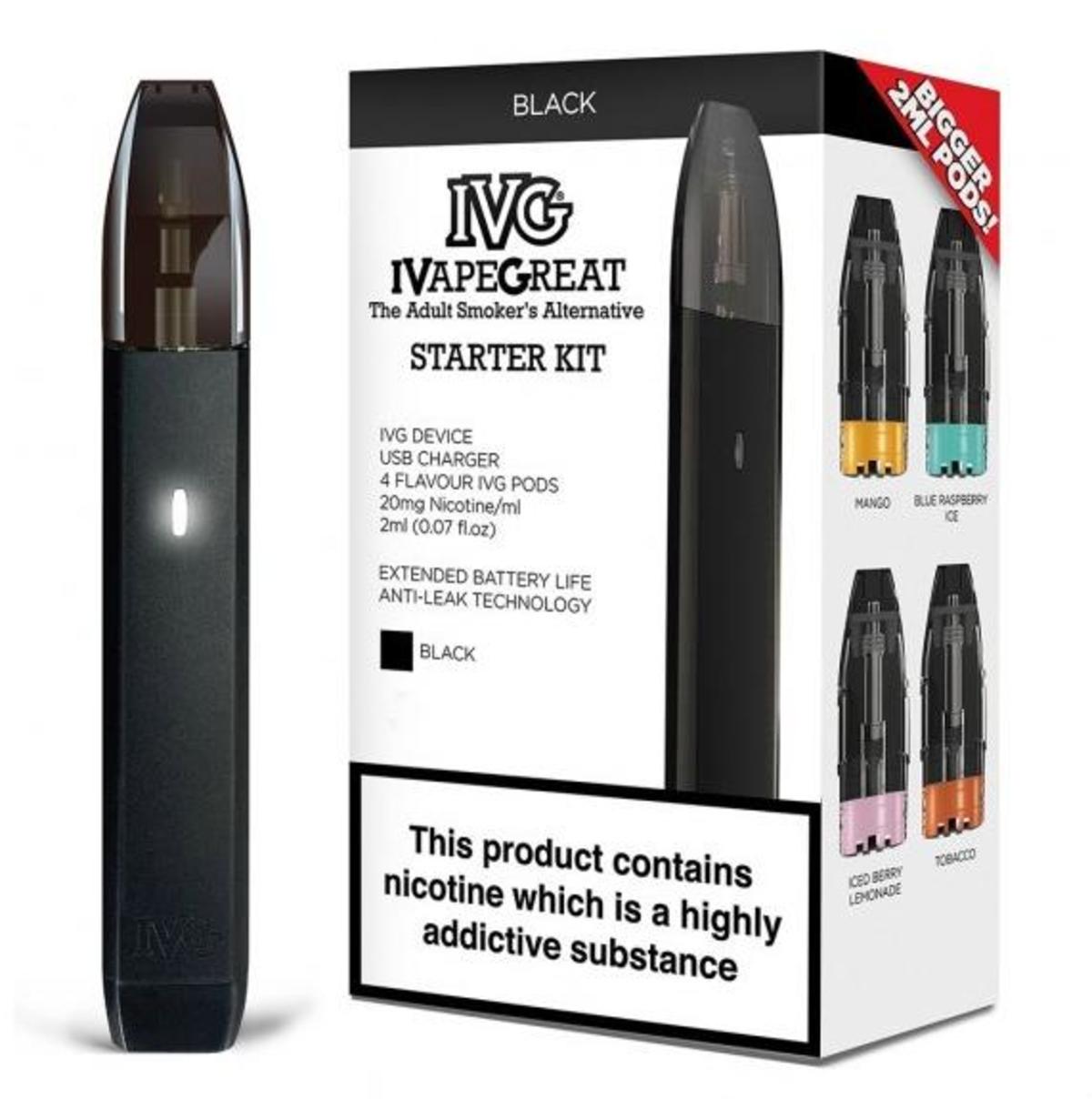 IVG Pod Vape Kit Electronic Cigarette Co 