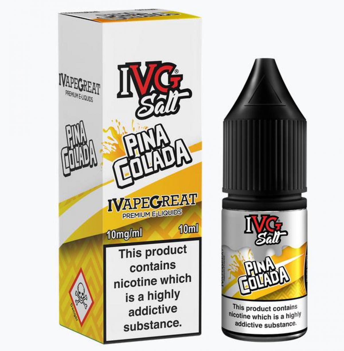 IVG Pina Colada Nic Salt ELiquid 10ml Electronic Cigarette Co