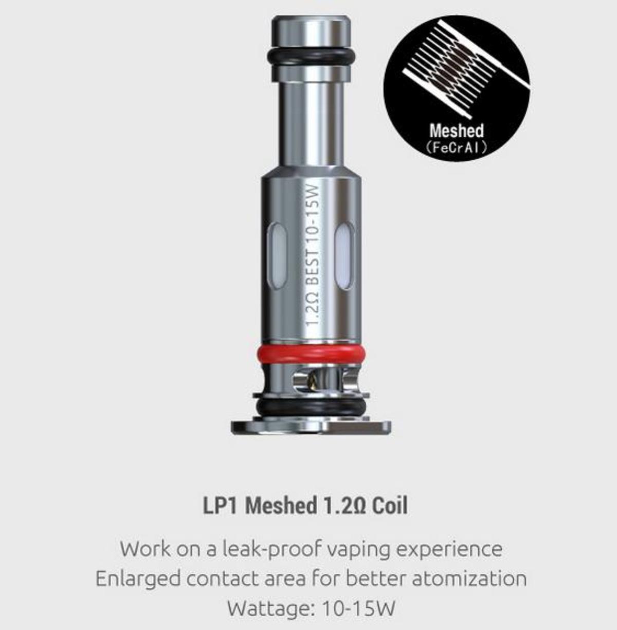 SMOK LP1 1.2 Ohm Mesh Vape Coils (5 Pack) Novo 4 Electronic Cigarette Co