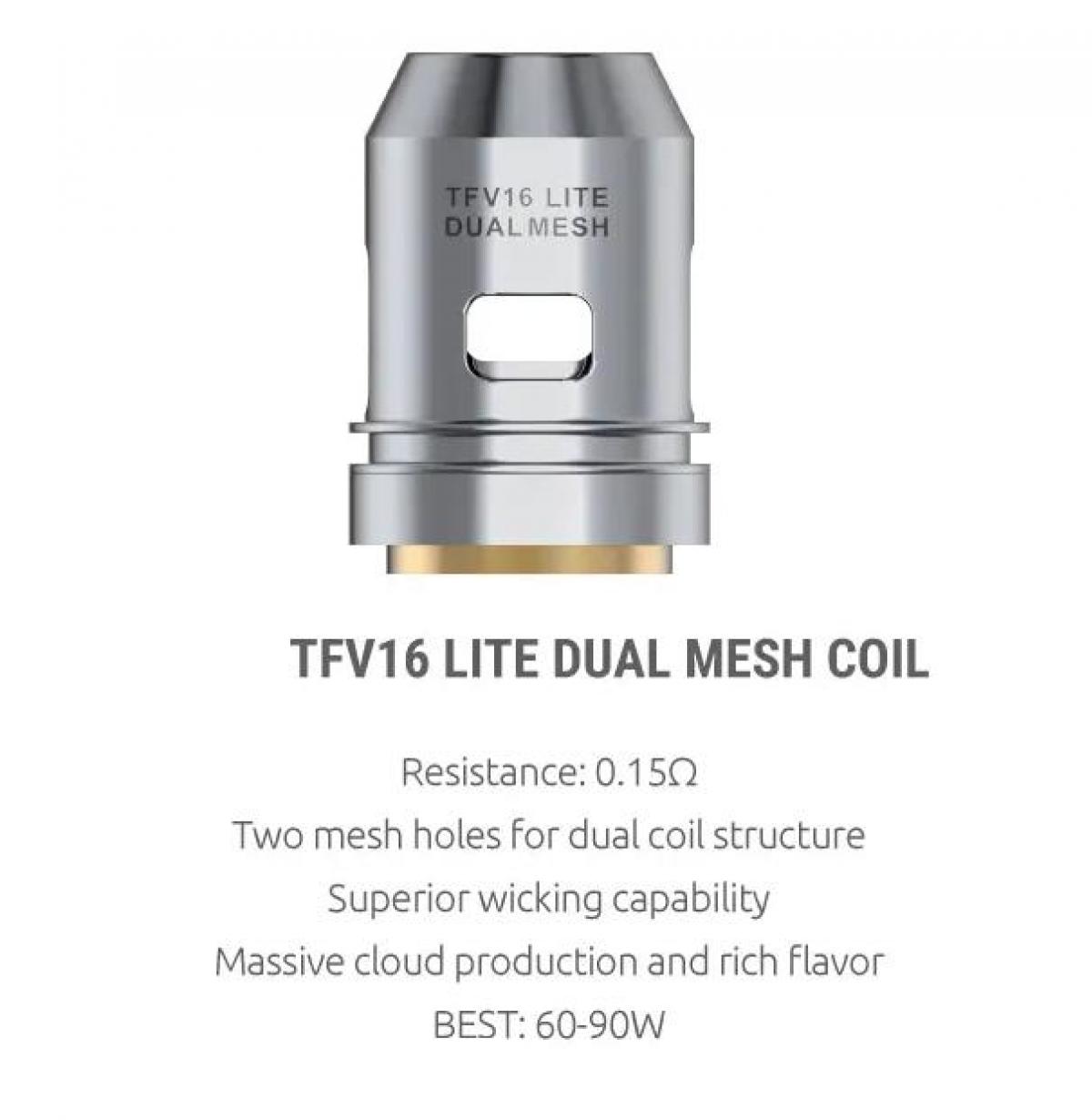 SMOK TFV16 Lite Dual Mesh Coils 0.15 Ohm | Electronic Cigarette Co.