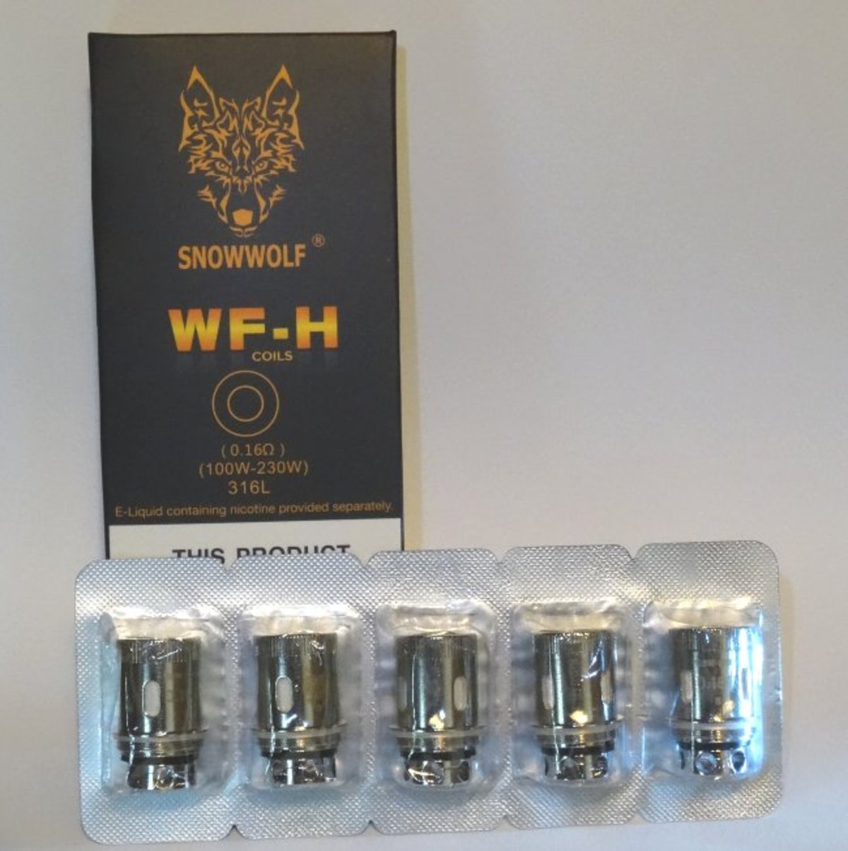 Snowwolf Mfeng Stainless WFH Coils 0.16 Ohm Wolf Tank Electronic