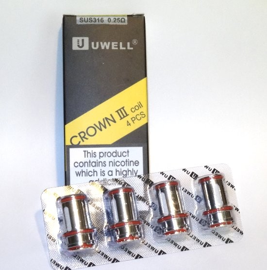 uwell crown iii coils Uwell Crown 4 Mesh Coils Uwell Crown 3 SUS316L Replacement Coils (4 Pack Uwell  Crown Coil Replacement
