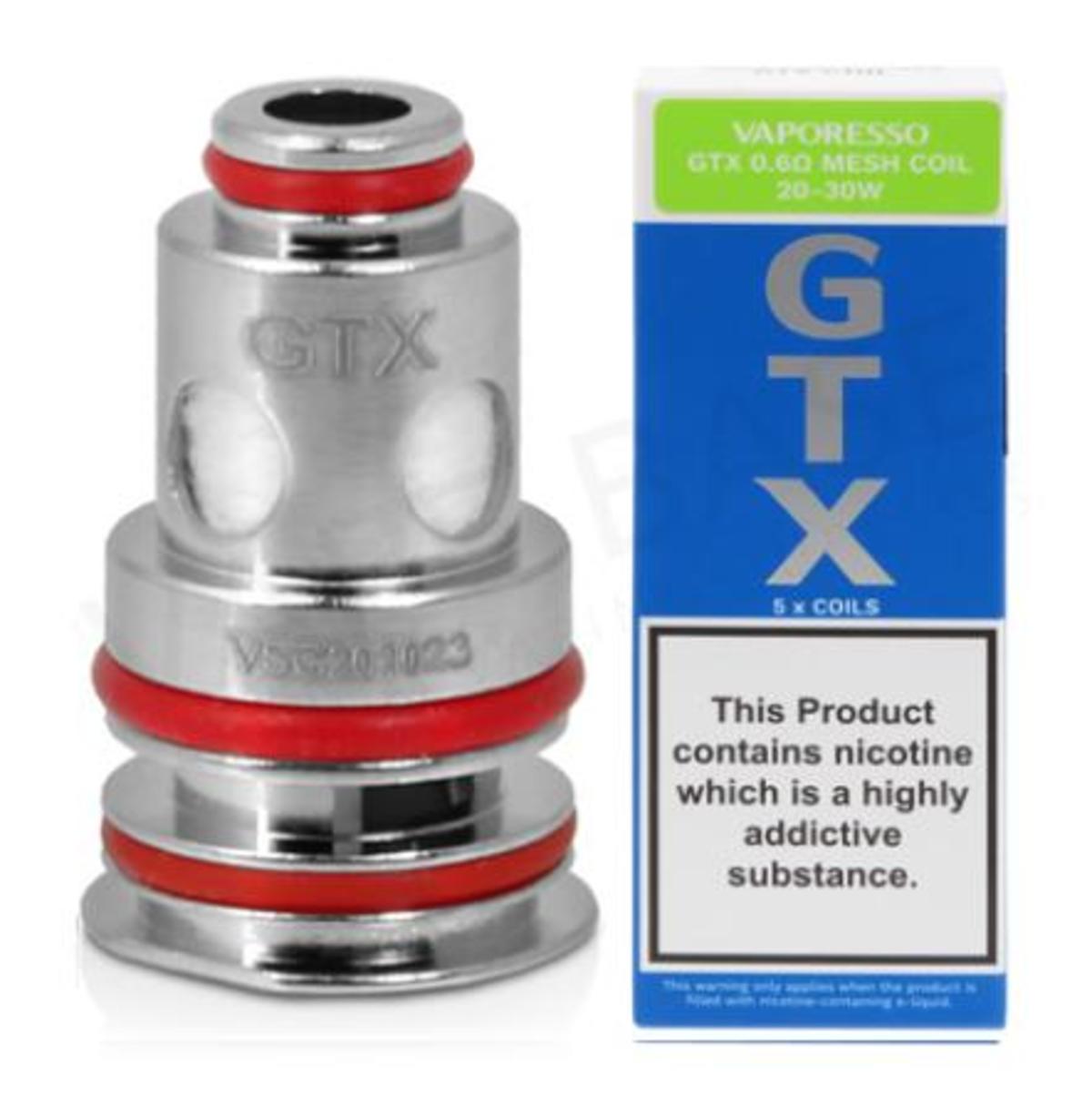 Vaporesso GTX 0.6 Ohm Mesh Coils V2 (5 Pack) | Electronic Cigarette Co ...