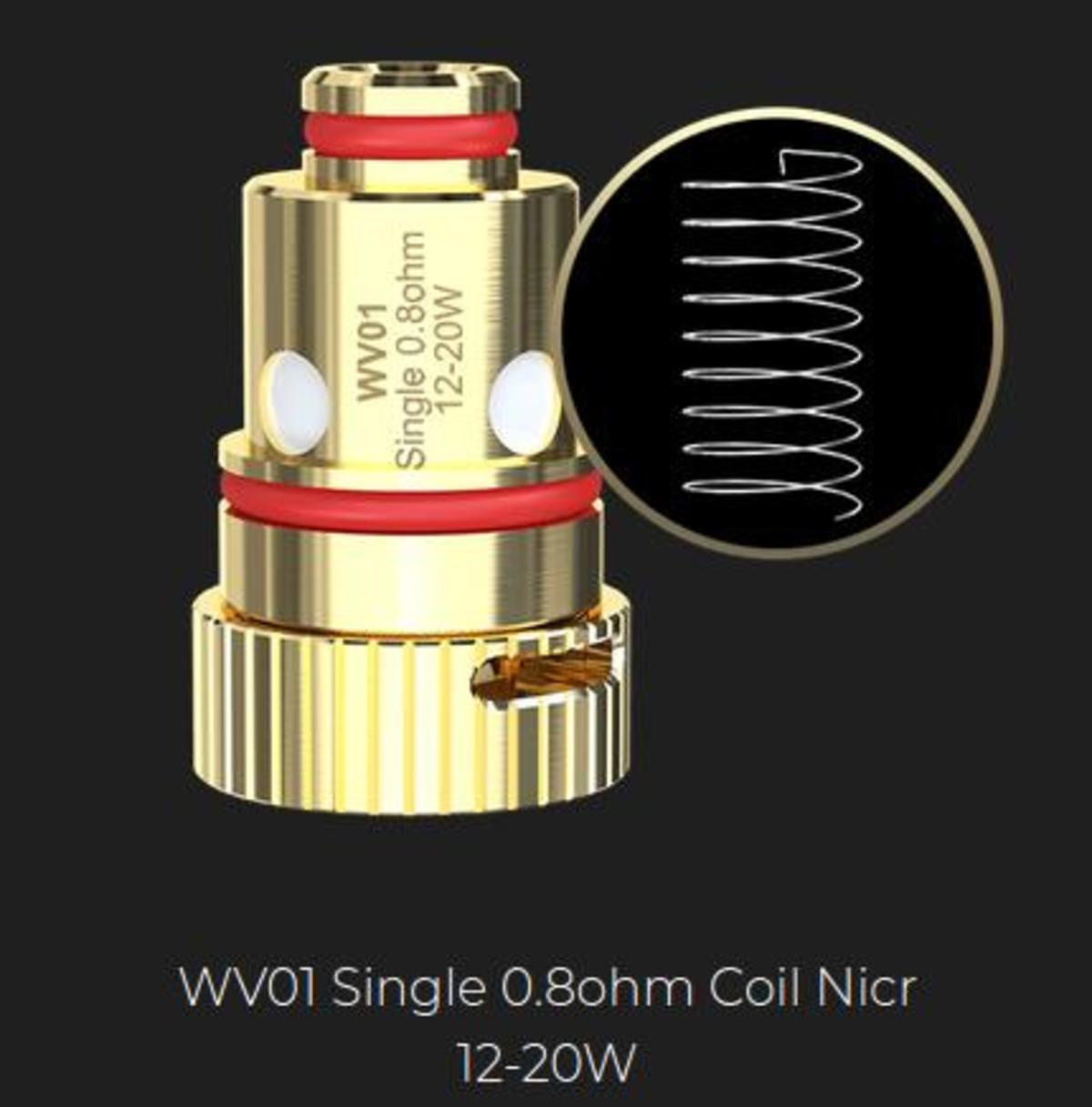 Wismec R80 WV01 Coils 0.8 Ohm Electronic Cigarette Co.